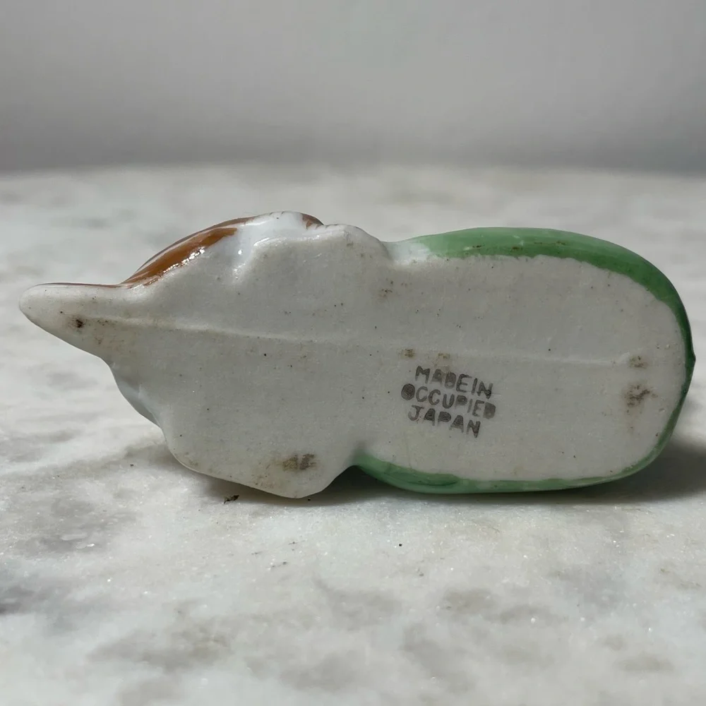 Vintage Puppy Dog & Top Hat Porcelain Toothpick Holder - Made in Occupied Japan - Picture 4 of 4